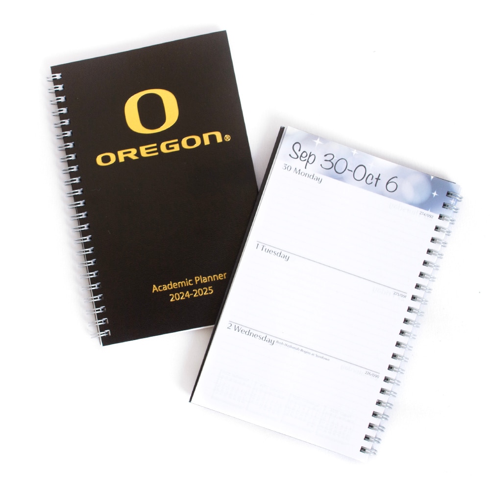 Classic Oregon O, Planners, Art & School, 5.5"x8", 2023/24, House of Doolittle, 353264, Black